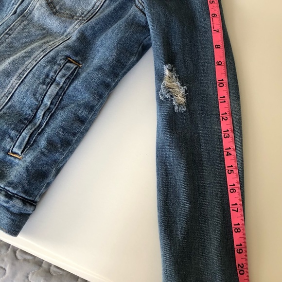 PACSUN DENIM WOMENS LINED FAUX FUR SHERPA JEAN JACKET SMALL WOMENS JEANS - Picture 14 of 16